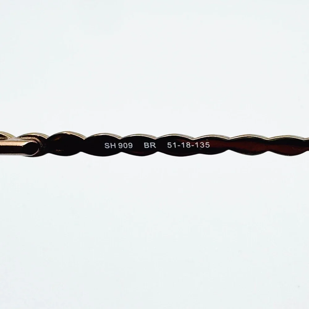 South Hampton Eyeglasses Frames Women Brown SH 909 Braided Arms 51-18-135